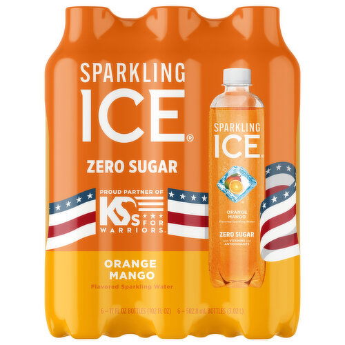Sparkling Ice Orange Mango Sparkling Water 6 PK