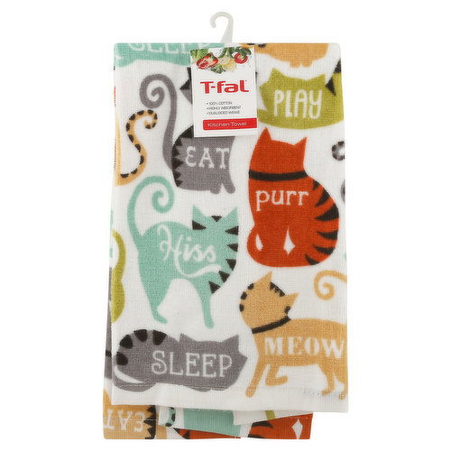 T-fal Kitchen Towel, Here Kitty Kitty