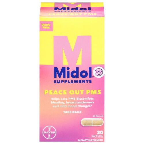 Midol Peace Out PMS, Capsules