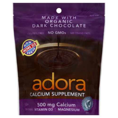 Adora Calcium Supplement, Dark Chocolate