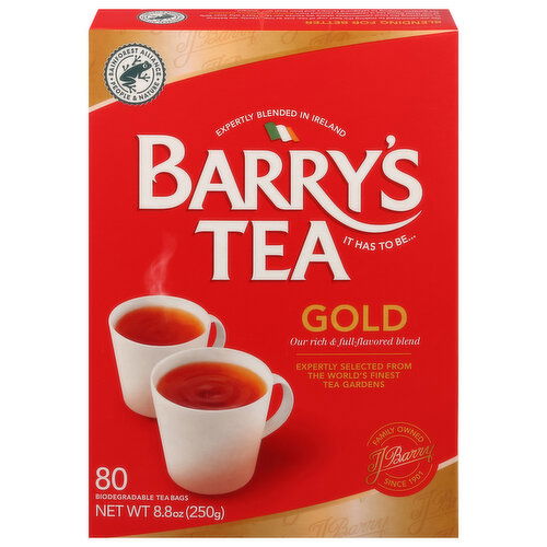 Barry's Tea Biodegradable Tea Bags Gold Tea