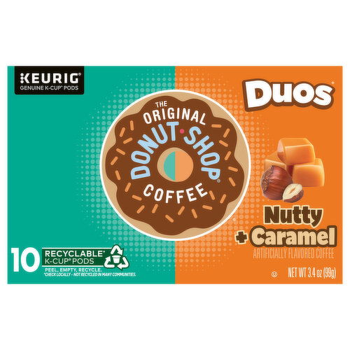 The Original Donut Shop Duos Coffee, Nutty Caramel, K-Cup Pods