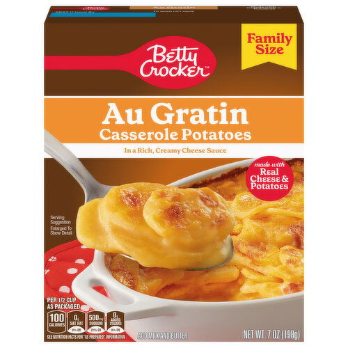 Betty Crocker Au Gratin Casserole Potatoes Family Size