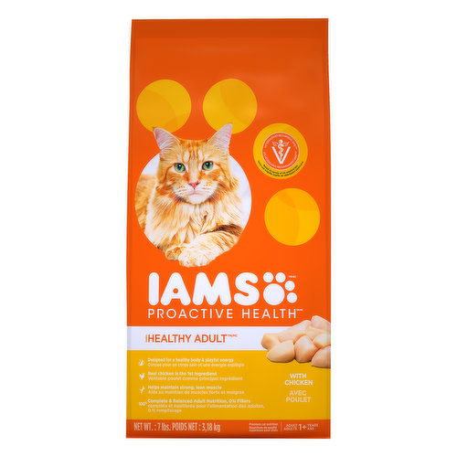 IAMS ProActive Health Cat Food, with Chicken, Healthy Adult