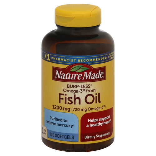 Nature Made Fish Oil, 1200 mg, Softgels