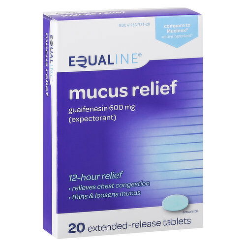 Equaline Mucus Relief, 600 mg, Extended-Release Tablets