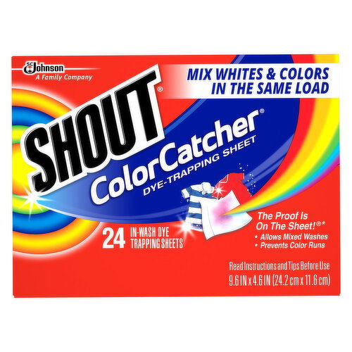 Shout Color Catcher Dye Trapping Sheets, In-Wash