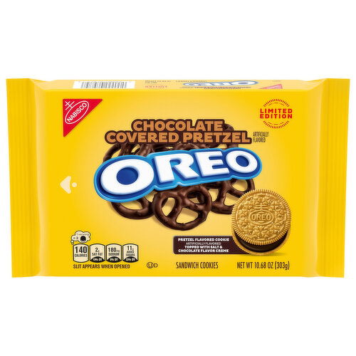 Oreo Sandwich Cookies, Chocolate Covered Pretzel