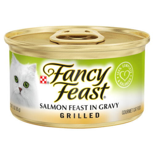 Fancy Feast Gourmet Cat Food, Grilled, Salmon Feast in Gravy