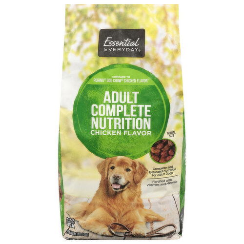 Essential Everyday Dog Food, Premium, Chicken Flavor, Complete Nutrition, Adult