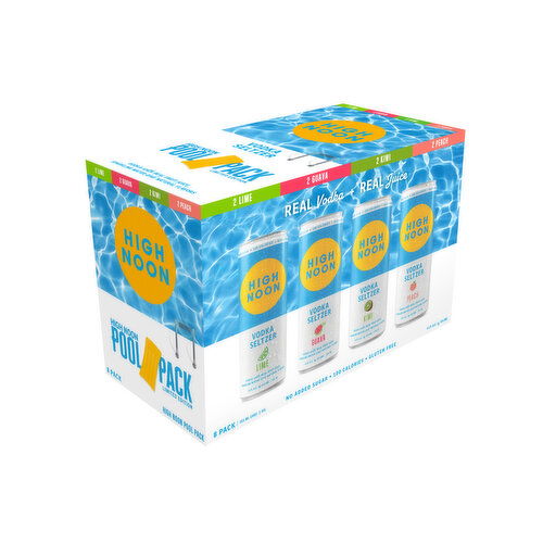 High Noon Pool Pack Vodka Hard Seltzer Variety