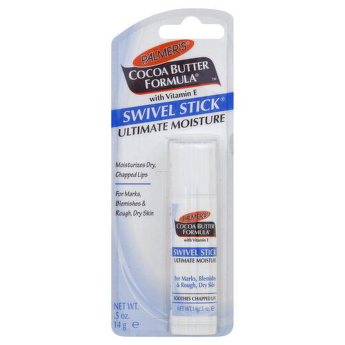Palmer's Cocoa Butter Formula Lip Moisturizer, Swivel Stick, with Vitamin E