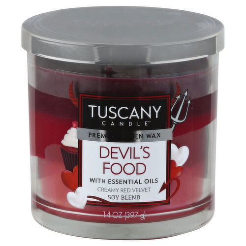 Tuscany Candle Candle, Devil's Food, with Essential Oils