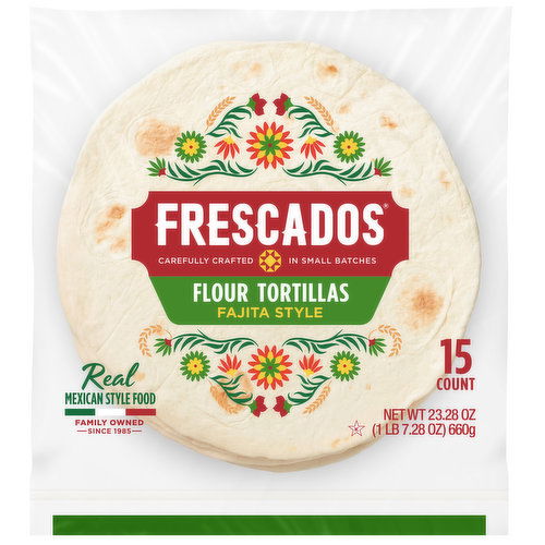 Frescados Tortillas, Flour, Fajita Style