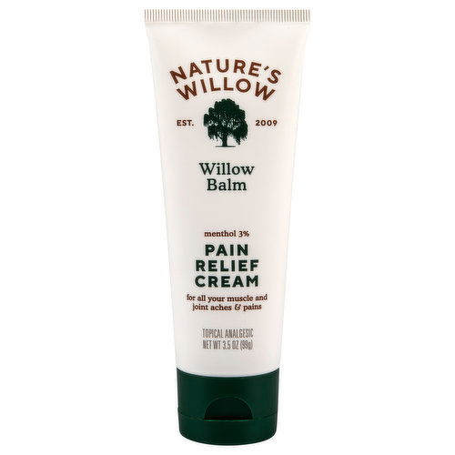 Nature's Willow Willow Balm, Pain Relief Cream