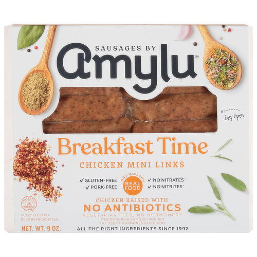 Amylu Mini Links, Chicken, Breakfast Time