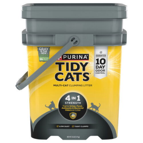 Tidy Cats Clumping Litter, Multi-Cat, 4-in-1 Strength