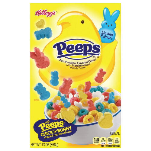 Kellogg's Peeps Cereal, Marshmallow, Chick & Bunny