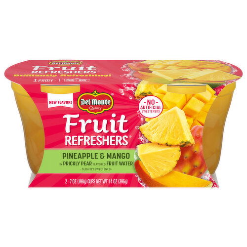 Del Monte Fruit Refreshers Slightly Sweetened Pineapple & Mango