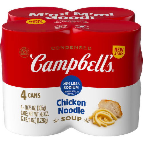 Campbell's® Condensed 25% Less Sodium Chicken Noodle Soup