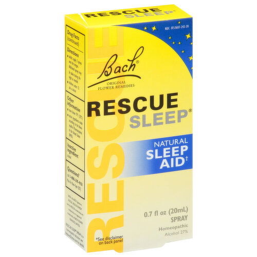 Bach Original Flower Remedies Rescue Sleep Sleep Aid, Natural, Spray