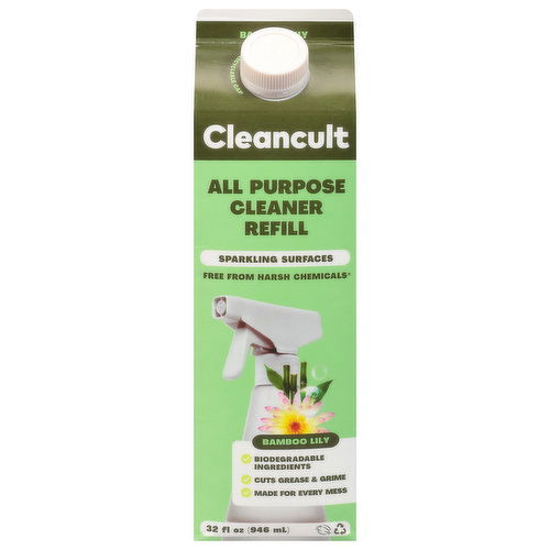 Cleancult Cleaner Refill, All Purpose, Bamboo Lily