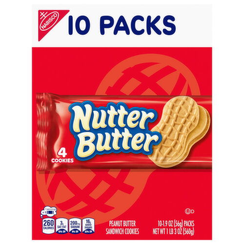 Nutter Butter Sandwich Cookies, Peanut Butter