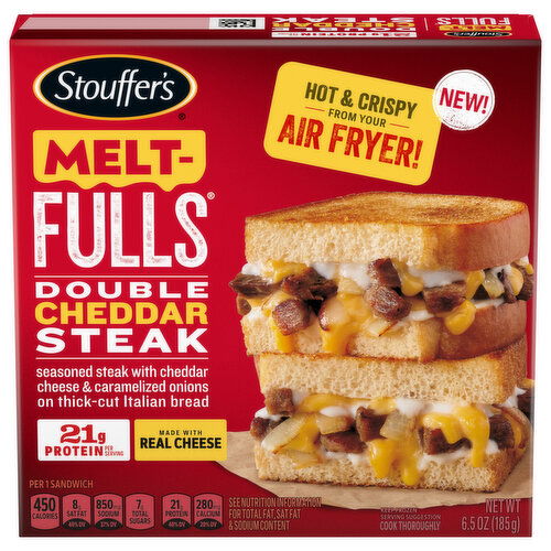 Stouffer's Melt-Fulls Sandwich, Double Cheddar Steak