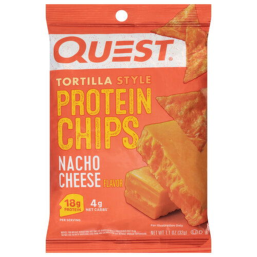 Quest Tortilla Style Nacho Cheese Flavor Protein Chips