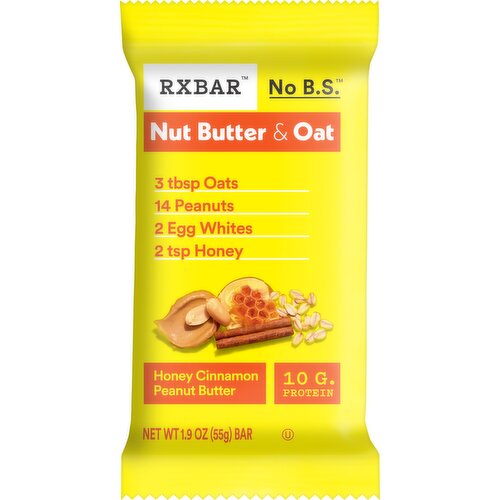 Rxbar Protein Bars, Honey Cinnamon Peanut Butter