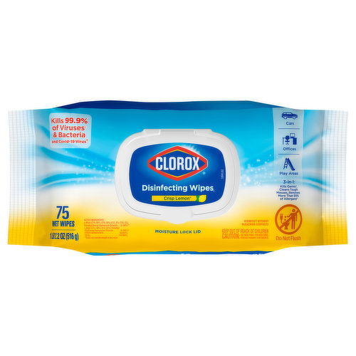 Clorox Disinfecting Wipes, Crisp Lemon