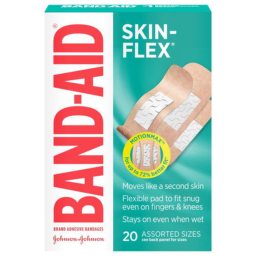 Band-Aid Skin-Flex Adhesive Bandages, Assorted Sizes