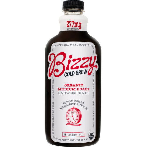 Bizzy Coffee, Organic, Medium Roast, Cold Brew