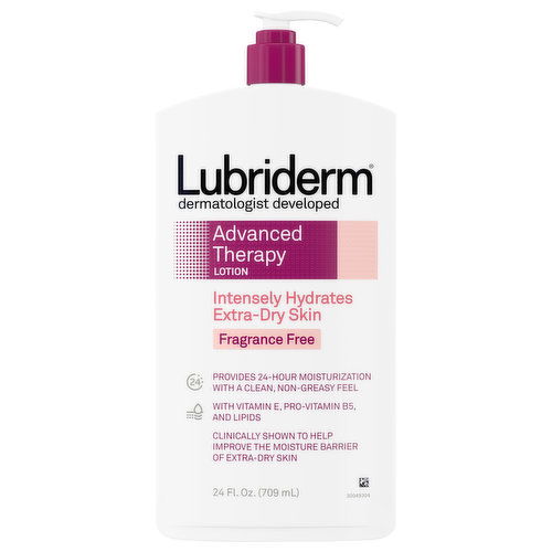 Lubriderm Lotion, Advanced Therapy, Fragrance Free