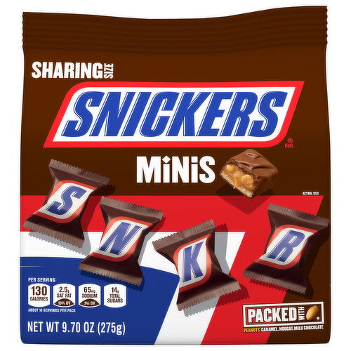 Snickers Bars, Minis, Sharing Size