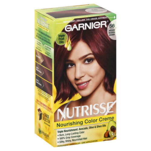 Nutrisse Nourishing Color Creme Permanent Haircolor, Medium Reddish Brown 56