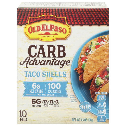 Old El Paso Carb Advantage Taco Shells, Gluten Free