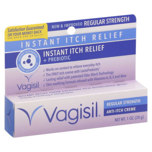 Vagisil Itch Relief, Instant, Regular Strength