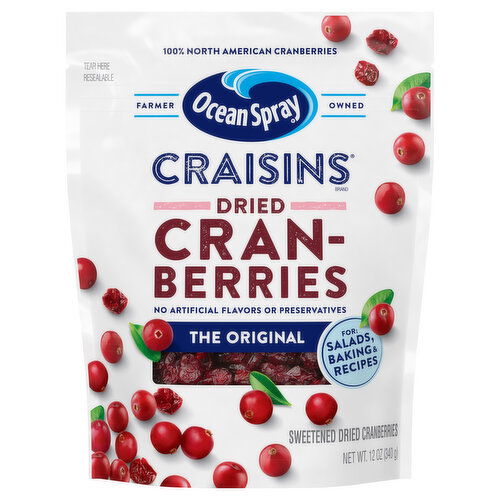 Ocean Spray Craisins Cranberries, The Original, Dried