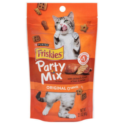 Friskies Original Crunch Cat Treats Party Mix