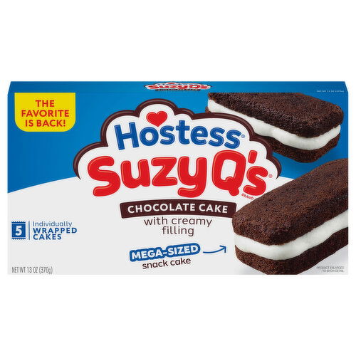 Hostess Suzy Q's Chocolate Cake with Creamy Filling