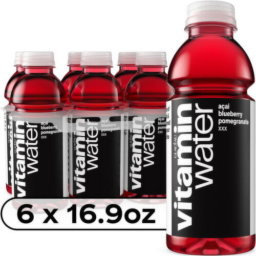 vitaminwater xxx, Electrolyte Enhanced Water W/ Vitamins, Açai-Blueberry-Pomegranate Drinks