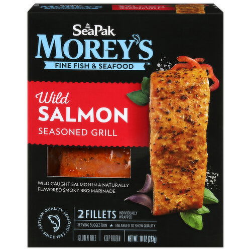 SeaPak Morey's Seasoned Grill Wild Salmon Fillets