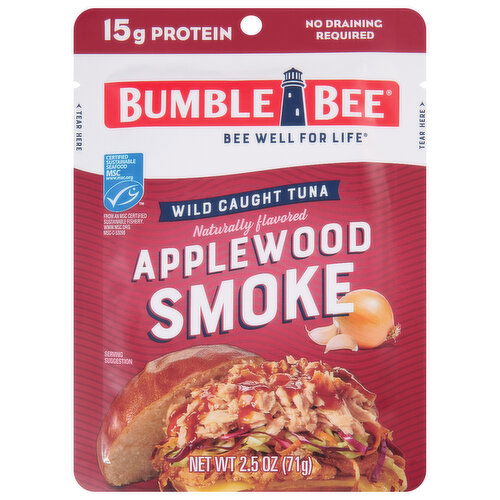 Bumble Bee Tuna, Wild Caught, Applewood Smoke