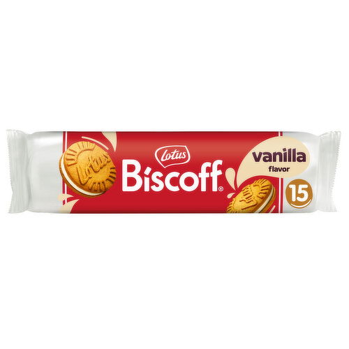 Lotus Biscoff Cookies, Vanilla Flavor