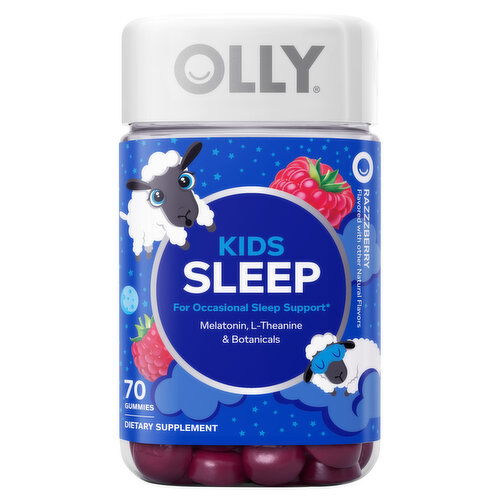 Olly Sleep, Kids, Gummies, Razzzberry