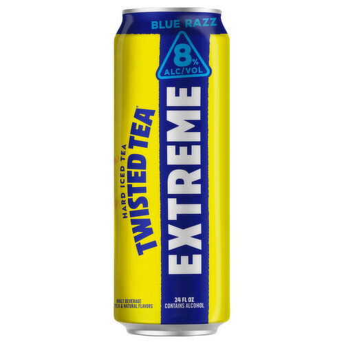 Twisted Tea Hard Iced Tea, Blue Razz, Extreme