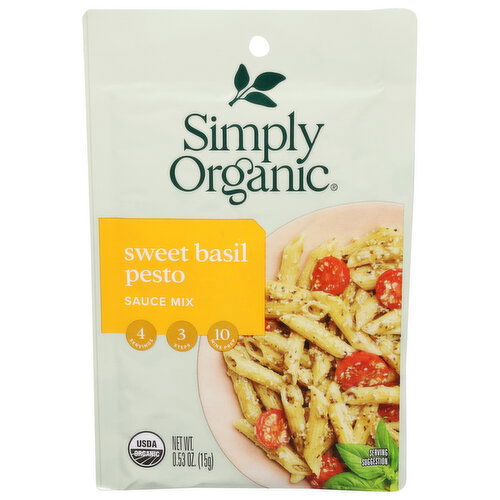 Simply Organic Sauce Mix, Sweet Basil Pesto