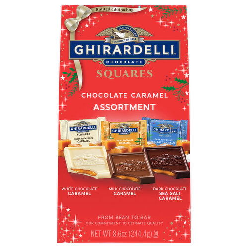 Ghirardelli Chocolate Caramel, Squares, Assortment