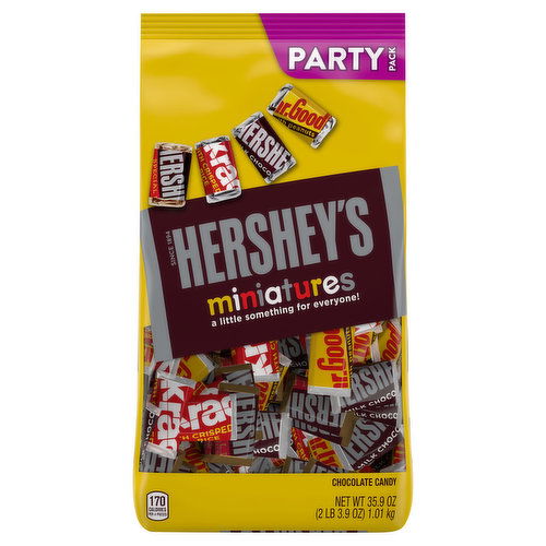 Hershey Miniatures Chocolate Candy, Party Pack